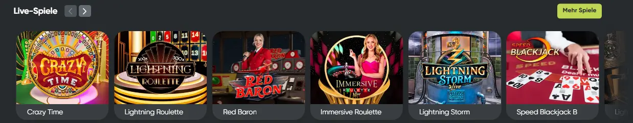 Live-Casino – Tische mit echten Dealern und hochwertigem Live-Streaming